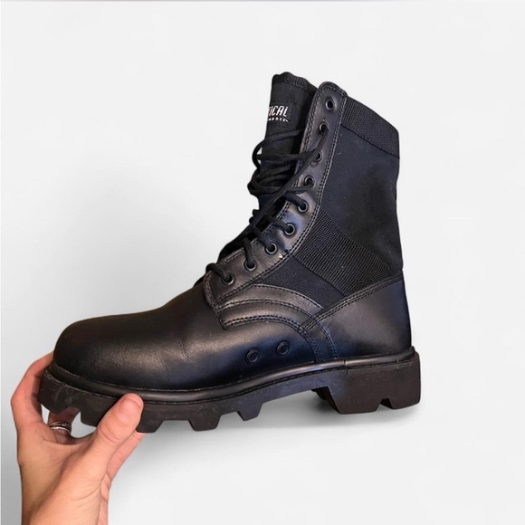 Black Tactical Performance Mens Combat Boots Size 11 - Picture 6 of 8
